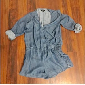 Loft denim romper